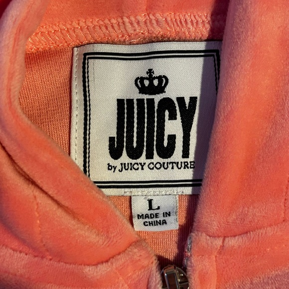 Juicy Couture Coral Velour Jacket - Picture 3 of 6